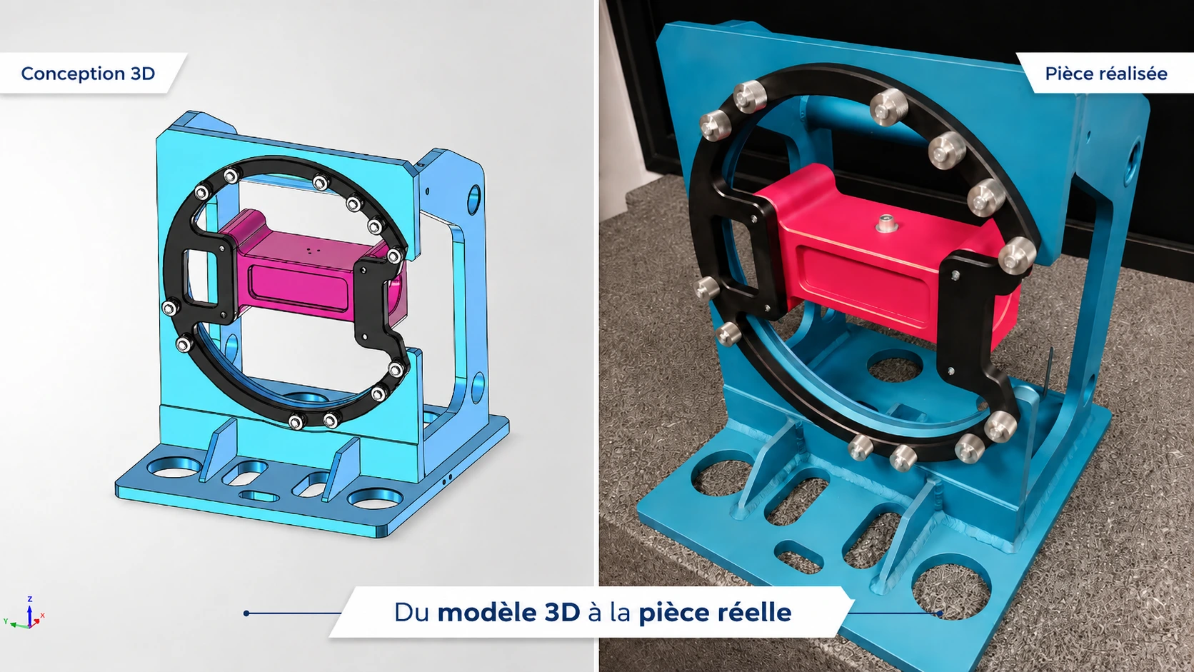 Modélisation 3D en cours sur logiciel CAO — DYNAMECA