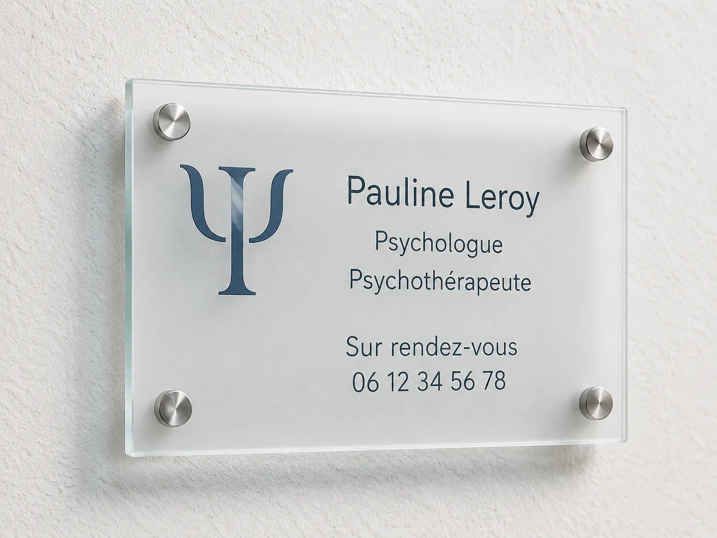 Plaque plexiglass gravée laser